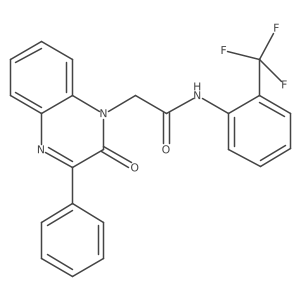 2-(2-oxo-3-phenylquinoxalin-1(2H)-yl)-N-(2-(trifluoromethyl)phenyl)acetamide Structure