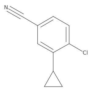 4-Chloro-3-cyclopropylbenzonitrile Structure