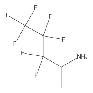 3,3,4,4,5,5,5-Heptafluoropentan-2-amine结构式