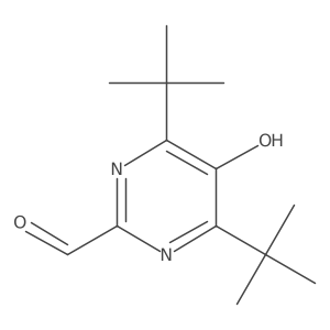 4,6-Di-tert-butyl-5-hydroxypyrimidine-2-carbaldehyde结构式