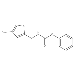 Phenyl ((4-bromothiophen-2-yl)methyl)carbamate结构式