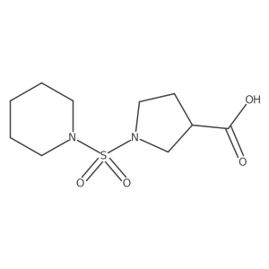 1-(Piperidine-1-sulfonyl)pyrrolidine-3-carboxylic acid结构式