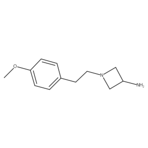 1-[2-(4-Methoxyphenyl)ethyl]azetidin-3-amine结构式