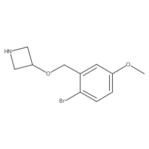 3-((2-Bromo-5-methoxybenzyl)oxy)azetidine结构式