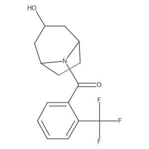 8-[2-(Trifluoromethyl)benzoyl]-8-azabicyclo[3.2.1]octan-3-ol结构式