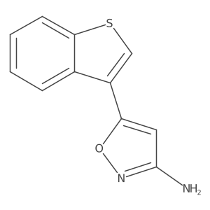 5-(Benzo[b]thiophen-3-yl)isoxazol-3-amine Structure