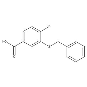 3-(Benzylthio)-4-fluorobenzoic acid结构式