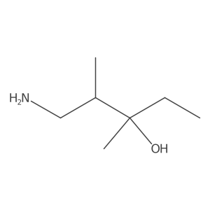 1-Amino-2,3-dimethylpentan-3-ol Structure