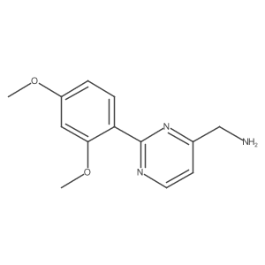 1-[2-(2,4-Dimethoxyphenyl)pyrimidin-4-yl]methanamine Structure