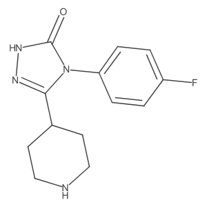 4-(4-Fluorophenyl)-3-(piperidin-4-yl)-1H-1,2,4-triazol-5(4H)-one Structure