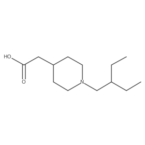 2-(1-(2-Ethylbutyl)piperidin-4-yl)acetic acid结构式