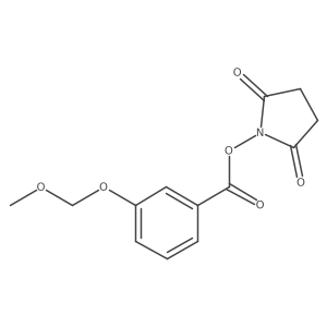 Benzoic acid, 3-(methoxymethoxy)-, 2,5-dioxo-1-pyrrolidinyl ester Structure