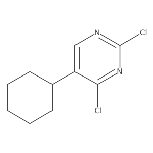 2,4-Dichloro-5-cyclohexylpyrimidine结构式