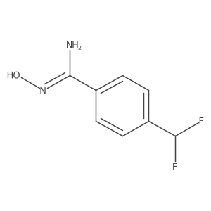 4-(Difluoromethyl)-N'-hydroxybenzene-1-carboximidamide结构式
