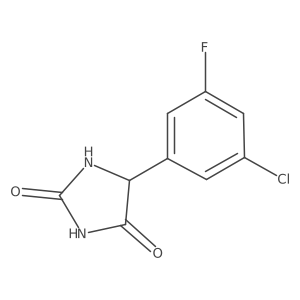 5-(3-Chloro-5-fluoro-phenyl)imidazolidine-2,4-dione结构式