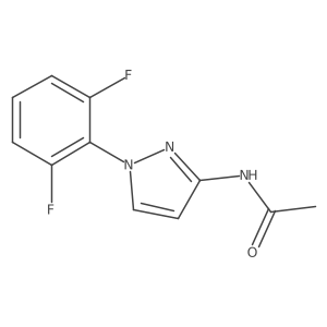 N-(1-(2,6-Difluorophenyl)-1H-pyrazol-3-yl)acetamide结构式