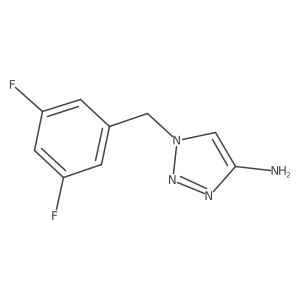 1-[(3,5-difluorophenyl)methyl]-1H-1,2,3-triazol-4-amine Structure
