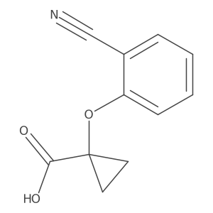 1-(2-Cyanophenoxy)cyclopropane-1-carboxylic acid结构式