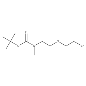 tert-Butyl (2-(2-bromoethoxy)ethyl)(methyl)carbamate结构式