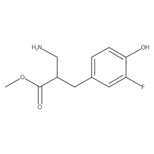 Methyl 3-amino-2-[(3-fluoro-4-hydroxyphenyl)methyl]propanoate Structure