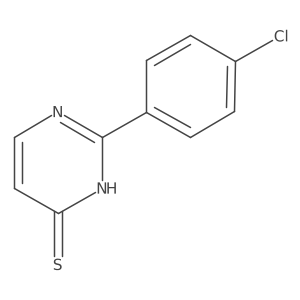 2-(4-Chlorophenyl)-3,4-dihydropyrimidine-4-thione Structure