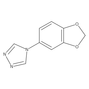 4-(Benzo[d][1,3]dioxol-5-yl)-4H-1,2,4-triazole结构式