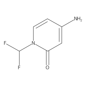 4-Amino-1-(difluoromethyl)pyridin-2(1H)-one结构式