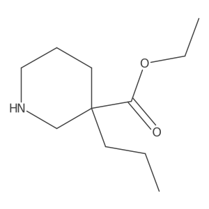 Ethyl 3-propylpiperidine-3-carboxylate结构式