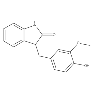 3-(4-Hydroxy-3-methoxybenzyl)indolin-2-one Structure