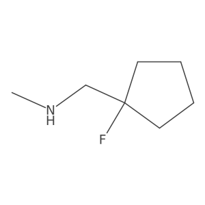 [(1-Fluorocyclopentyl)methyl](methyl)amine Structure