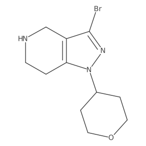 3-Bromo-1-(tetrahydro-2H-pyran-4-yl)-4,5,6,7-tetrahydro-1H-pyrazolo[4,3-c]pyridine Structure