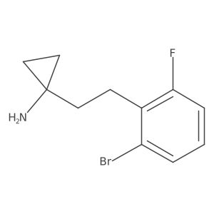 1-[2-(2-Bromo-6-fluorophenyl)ethyl]cyclopropan-1-amine Structure