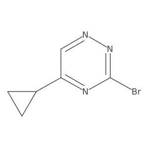 3-Bromo-5-cyclopropyl-1,2,4-triazine Structure