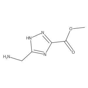 methyl 5-(aminomethyl)-1H-1,2,4-triazole-3-carboxylate Structure