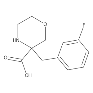 3-Morpholinecarboxylic acid, 3-[(3-fluorophenyl)methyl]- Structure