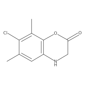 7-chloro-6,8-dimethyl-3,4-dihydro-2H-1,4-benzoxazin-2-one Structure