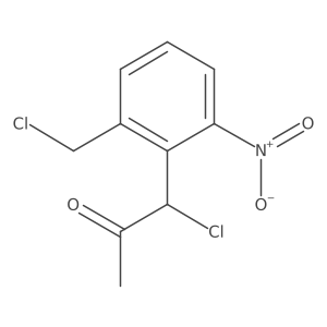 1-Chloro-1-(2-(chloromethyl)-6-nitrophenyl)propan-2-one Structure