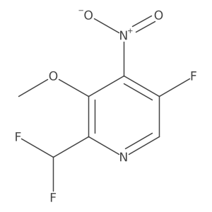 2-(Difluoromethyl)-5-fluoro-3-methoxy-4-nitropyridine Structure