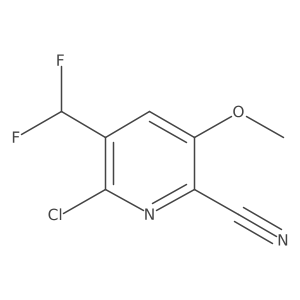 6-Chloro-5-(difluoromethyl)-3-methoxypicolinonitrile结构式