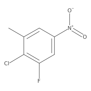 2-Chloro-1-fluoro-3-methyl-5-nitrobenzene结构式