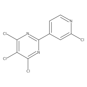 4,5,6-Trichloro-2-(2-chloropyridin-4-yl)pyrimidine Structure