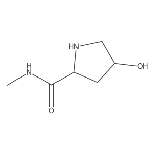 (2R,4S)-4-hydroxy-N-methylpyrrolidine-2-carboxamide结构式