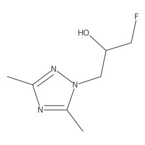 1-(Dimethyl-1H-1,2,4-triazol-1-yl)-3-fluoropropan-2-ol结构式