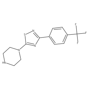 1-{3-[4-(Trifluoromethyl)phenyl]-1,2,4-thiadiazol-5-yl}piperazine结构式