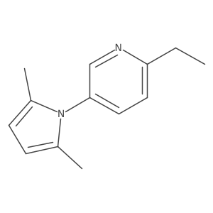 5-(2,5-Dimethylpyrrol-1-yl)-2-ethylpyridine Structure