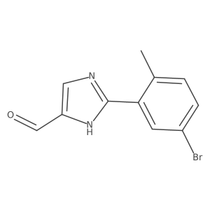 2-(5-Bromo-2-methylphenyl)-1H-imidazole-5-carbaldehyde Structure