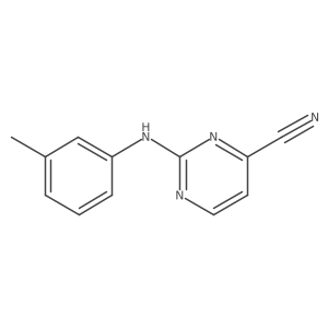 2-[(3-Methylphenyl)amino]pyrimidine-4-carbonitrile结构式