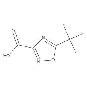 5-(2-Fluoropropan-2-yl)-1,2,4-oxadiazole-3-carboxylic acid结构式
