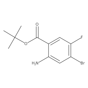 Tert-butyl 2-amino-4-bromo-5-fluorobenzoate结构式
