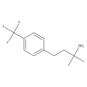 2-Methyl-4-(4-(trifluoromethyl)phenyl)butan-2-amine结构式